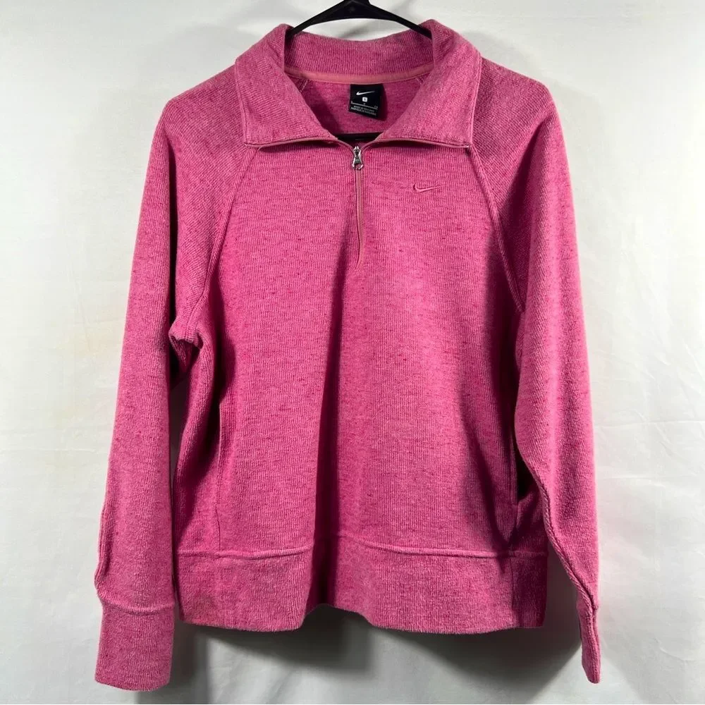 Nike Women's Therma Fit Pink Training Pullover 0483